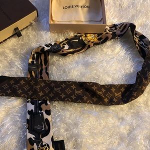 Authentic LV silk monogram bandeau